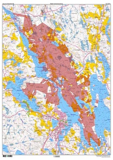 Toiminta alueen kartta. Käyttö metsästyksessä kielletty.